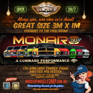 HOLDEN MONARO 50TH BANNER