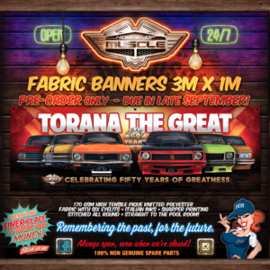 HOLDEN TORANA FABRIC BANNER
