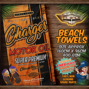 CHARGER BEACH TOWEL