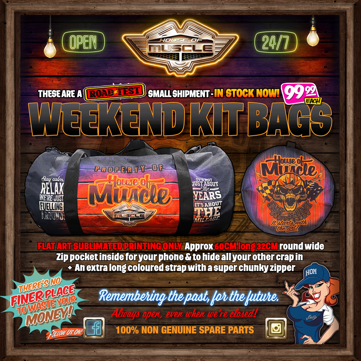 HOUSE OF MUSCLE ROAD KIT BAG