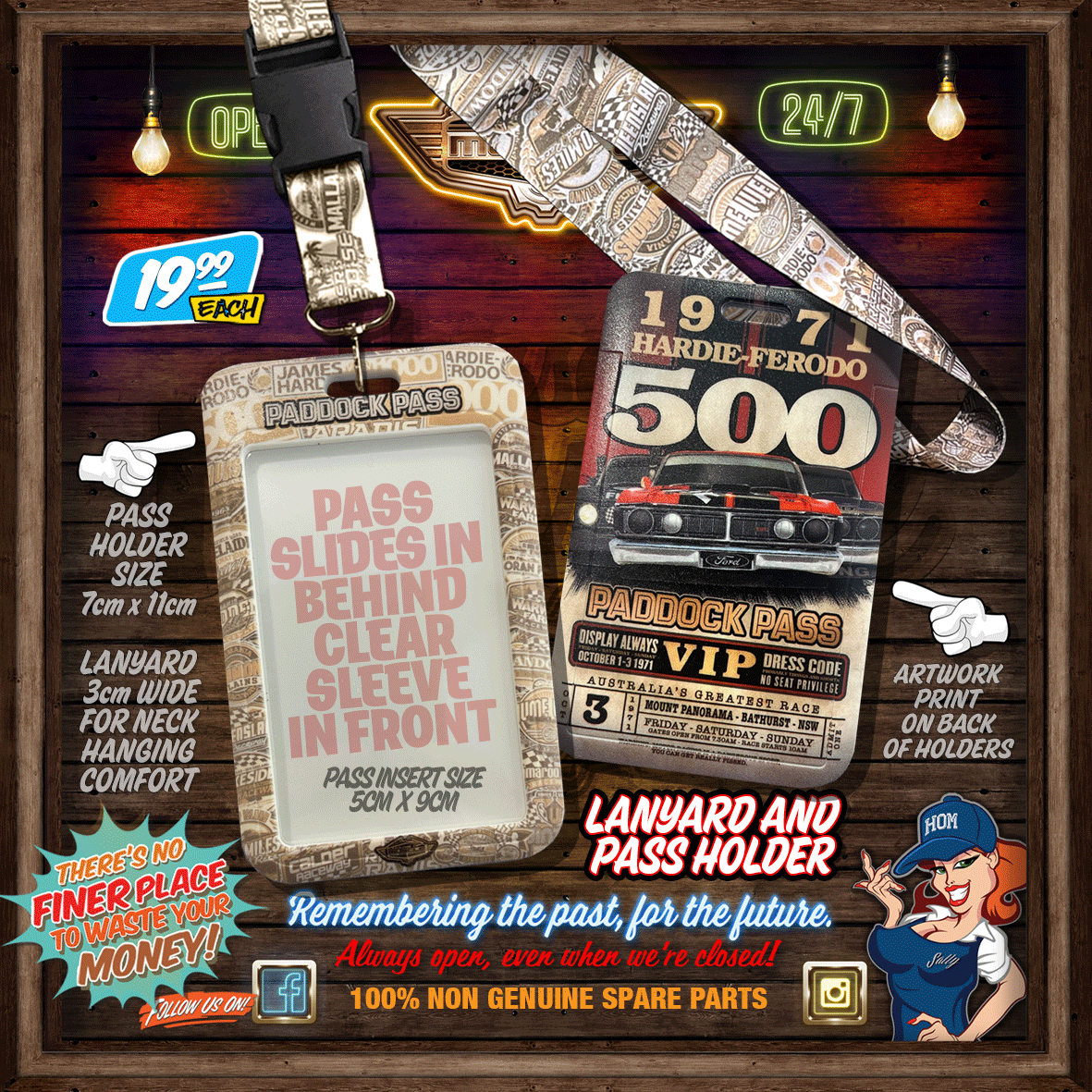 BATHURST 1971 FALCON GTHO PASS HOLDER