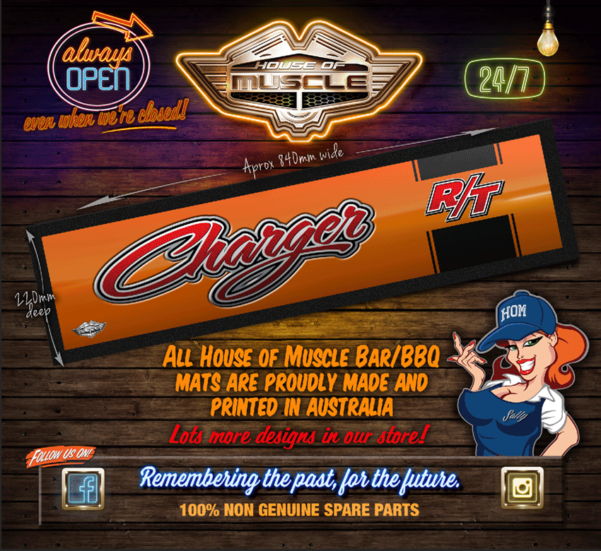 HEMI CHARGER R/T GRILL BAR RUNNER